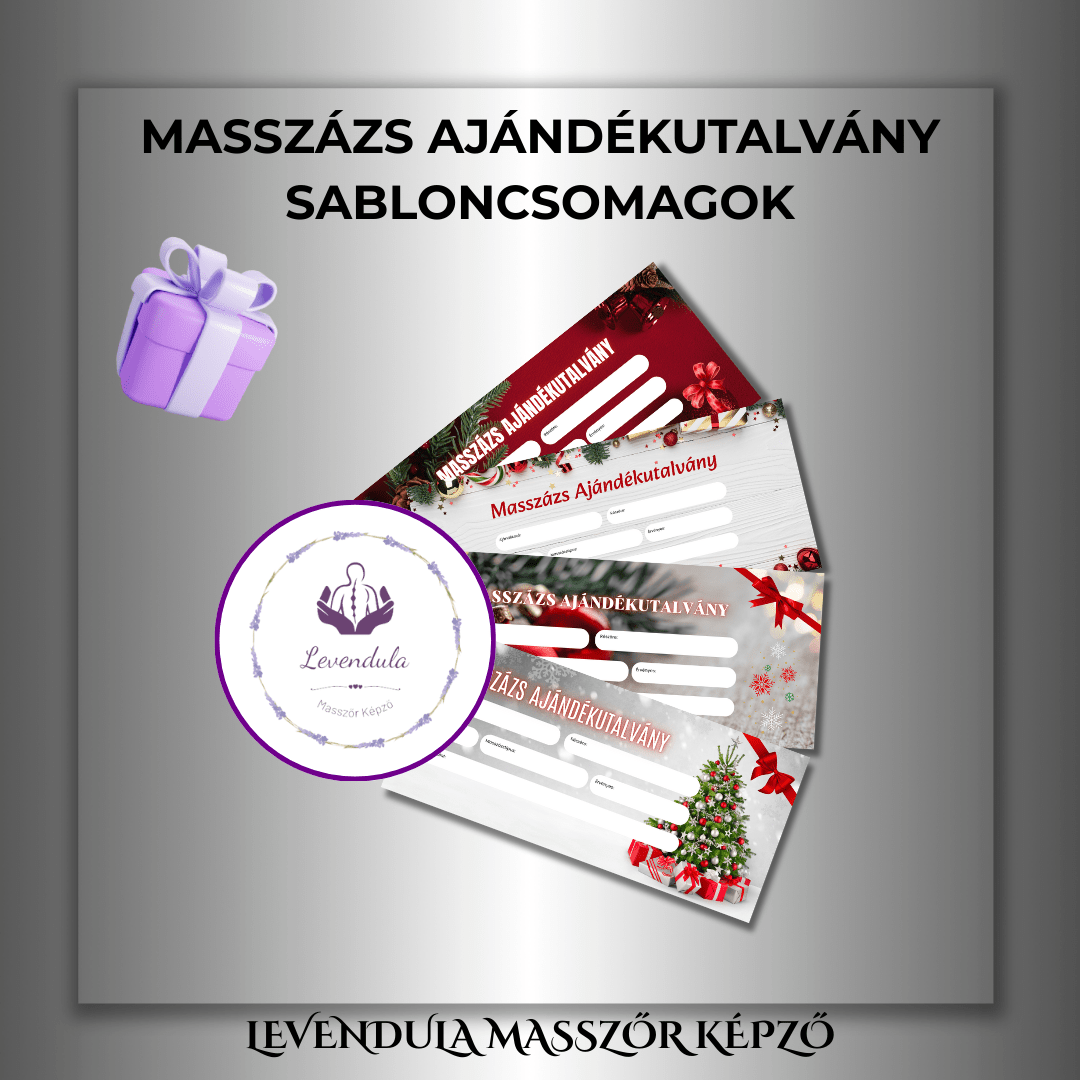 masszázs ajándékutalvány sablon
